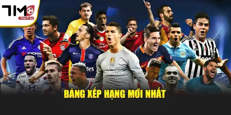 Bảng xếp hạng mới nhất