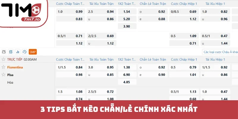 3 tips bắt kèo chẵn/lẻ chính xác nhất